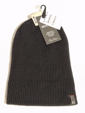 Brixton Black Ribbed Knit Beanie with Tag